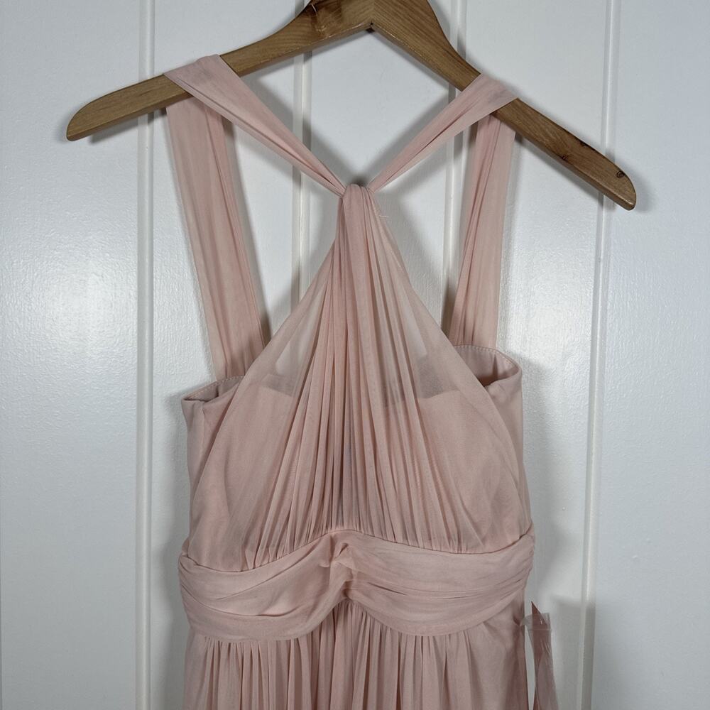 Birdy Grey Dress XS Pale Blush Kiko Halter Formal‎ Bridesmaid Maxi Dress NWT! - Picture 2 of 12